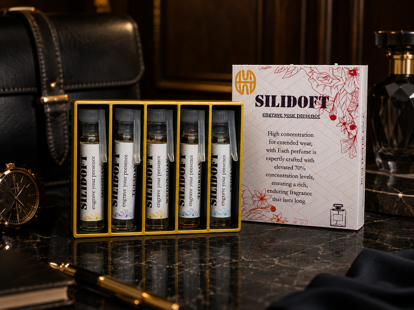 Essence Experience Pack for Men | 5 Scents, 10ml — SiliDoft